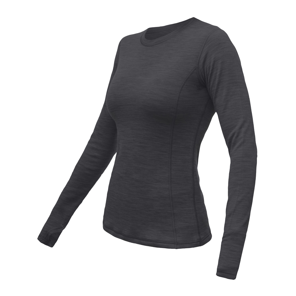 Dámské triko dl.rukáv SENSOR MERINO BOLD anthracite gray 
