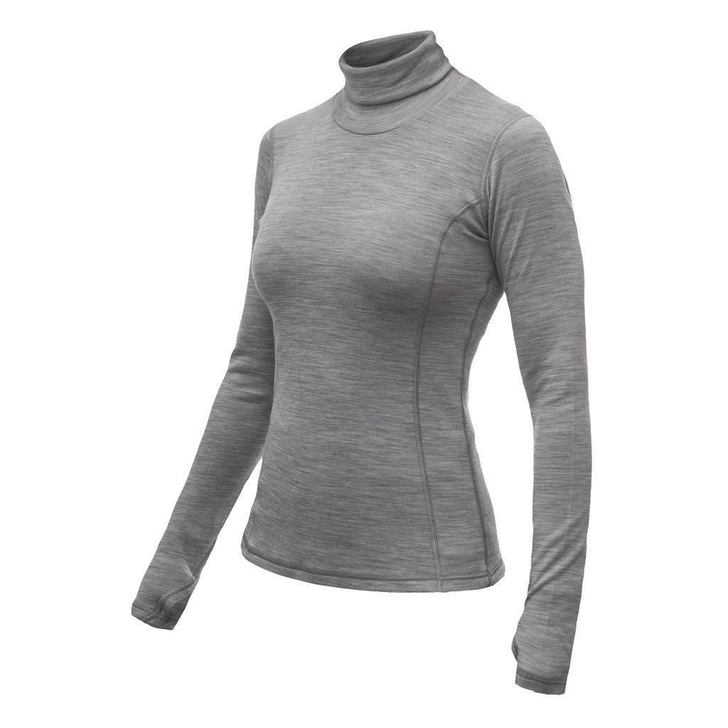 Dámské triko dl.rukáv roll neck SENSOR MERINO BOLD cool gray 