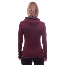 Dámská mikina klokanka SENSOR MERINO UPPER FOX port red 