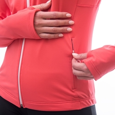 Dámská mikina celozip SENSOR COOLMAX THERMO korál 