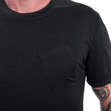 Pánské triko kr.rukáv SENSOR MERINO AIR traveller černá 