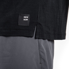 Pánské triko kr.rukáv SENSOR MERINO AIR traveller černá 