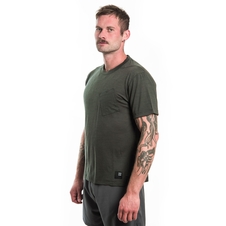 Pánské triko kr.rukáv SENSOR MERINO AIR traveller olive green 