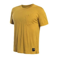 Pánské triko kr.rukáv SENSOR MERINO AIR traveller mustard 