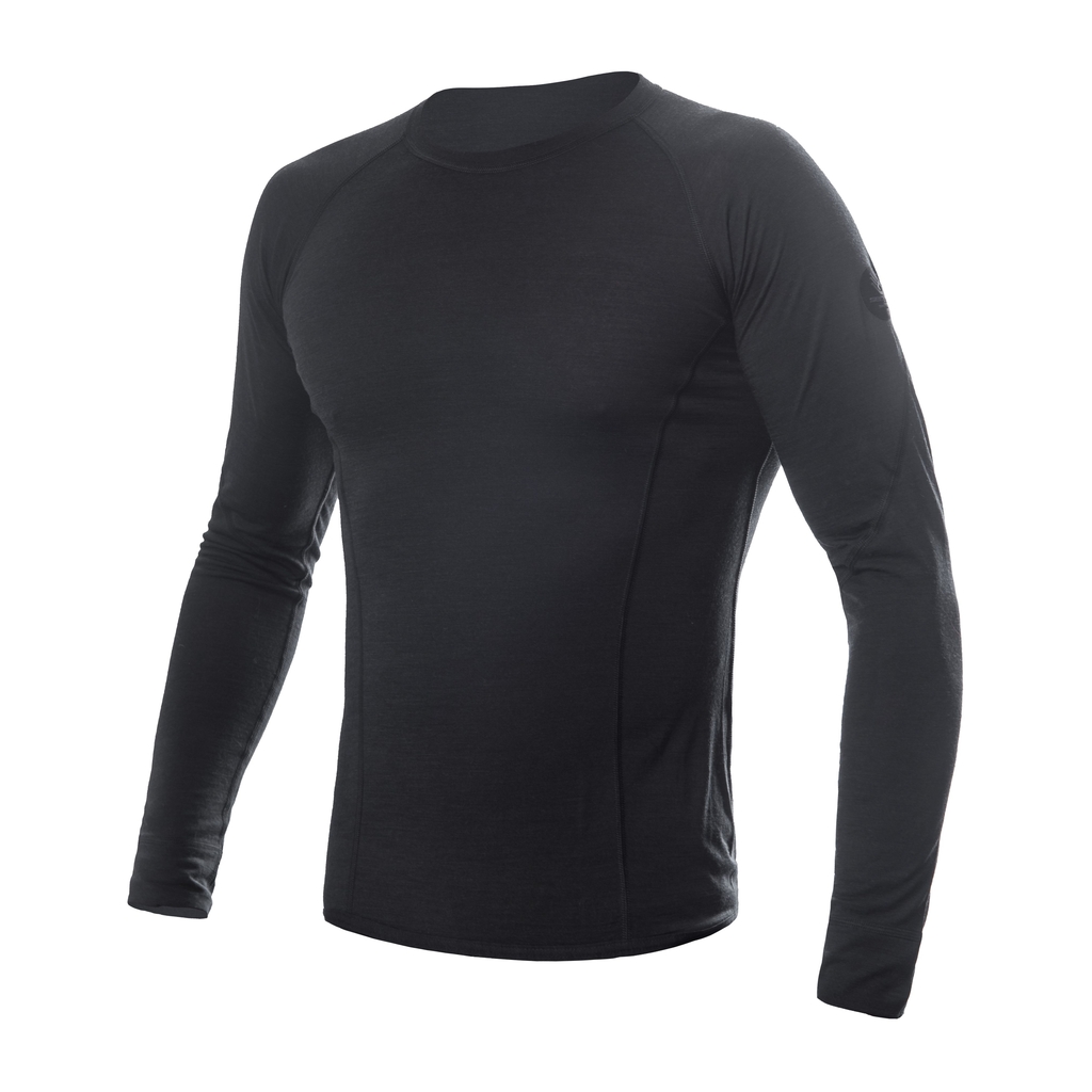 Pánské triko dl.rukáv SENSOR MERINO AIR černá 