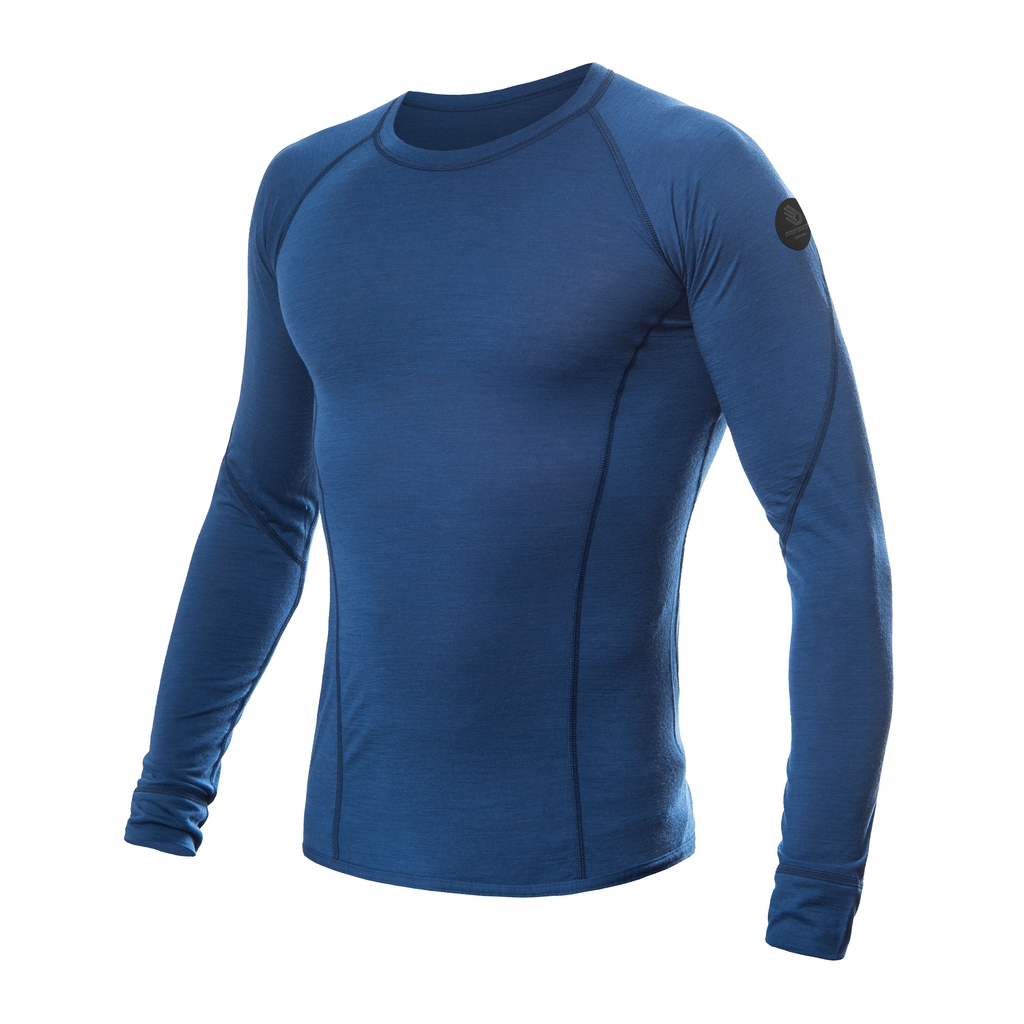 Pánské triko dl.rukáv SENSOR MERINO AIR tm.modrá 