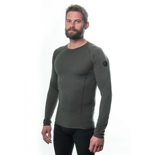 Pánské triko dl.rukáv SENSOR MERINO AIR olive green 