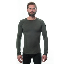 Pánské triko dl.rukáv SENSOR MERINO AIR olive green 