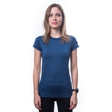 Dámské triko kr.rukáv SENSOR MERINO AIR tm.modrá 