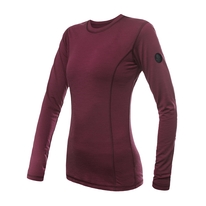 Dámské triko dl.rukáv SENSOR MERINO AIR port red 