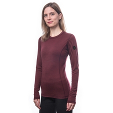 Dámské triko dl.rukáv SENSOR MERINO AIR port red 