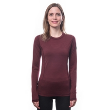 Dámské triko dl.rukáv SENSOR MERINO AIR port red 