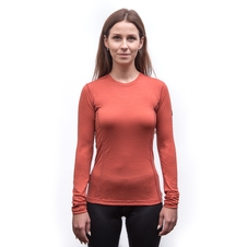 Dámské triko dl.rukáv SENSOR MERINO ACTIVE terracotta 