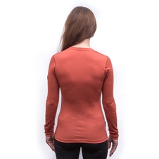 Dámské triko dl.rukáv SENSOR MERINO ACTIVE terracotta 