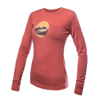 Dámské triko dl.rukáv SENSOR MERINO ACTIVE TRIGLAV terracotta 