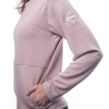 Dámská mikina SENSOR MERINO UPPER traveller dusty pink 