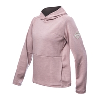 Dámská mikina s kapucí SENSOR MERINO UPPER traveller dusty pink 