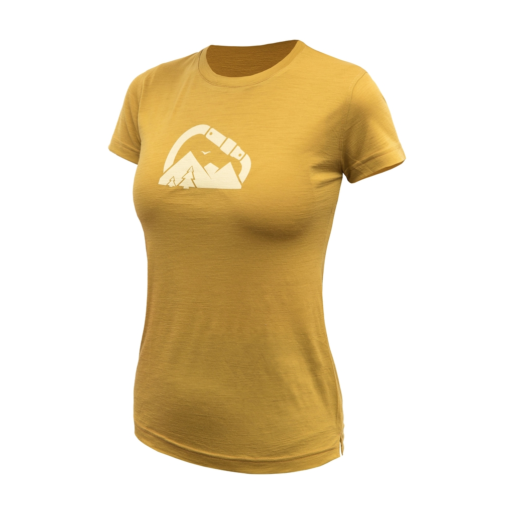 Dámské triko kr.rukáv SENSOR MERINO AIR SUMMIT mustard 