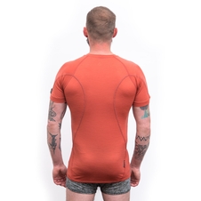 Pánské triko kr.rukáv SENSOR MERINO ACTIVE terracotta 