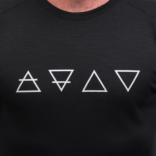 Pánské triko kr.rukáv SENSOR MERINO BLEND ELEMENTS černá 