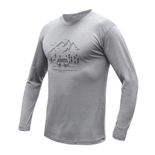 Pánské triko dl.rukáv SENSOR MERINO ACTIVE VAN LIFE šedá 