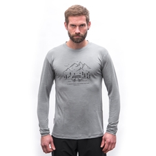 Pánské triko dl.rukáv SENSOR MERINO ACTIVE VAN LIFE šedá 