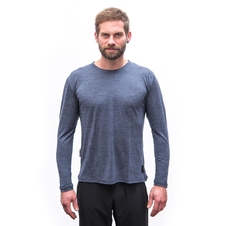 Pánské triko dl.rukáv SENSOR MERINO LITE mottled blue 