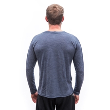 Pánské triko dl.rukáv SENSOR MERINO LITE mottled blue 