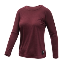 Dámské triko dl.rukáv SENSOR MERINO AIR traveller port red 