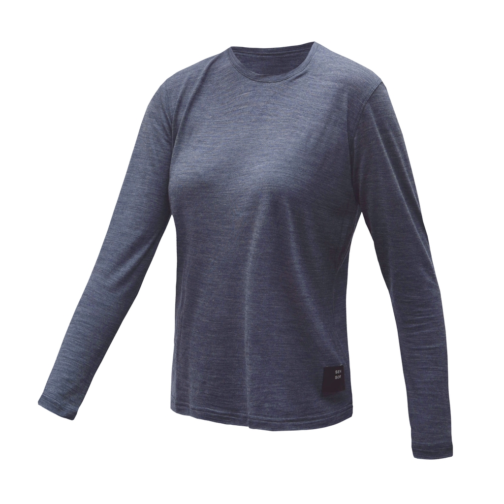 Dámské triko dl.rukáv SENSOR MERINO LITE mottled blue 