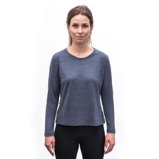 Dámské triko dl.rukáv SENSOR MERINO LITE mottled blue 
