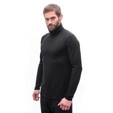 Pánské triko dl.rukáv rolák SENSOR MERINO BLEND černá 