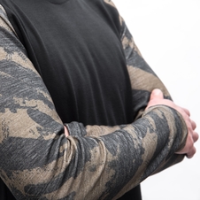 Pánské triko dl.rukáv SENSOR MERINO BLEND IMPRESS černá/brush 