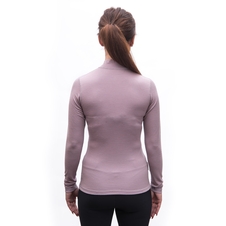 Dámské triko dl.rukáv zip SENSOR MERINO DF mystic violet 