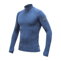 Pánské triko dl.rukáv roll neck SENSOR MERINO BOLD cool blue 