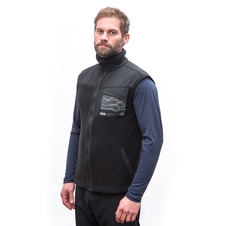 Pánská vesta fleece celozip SENSOR TEDDY černá 