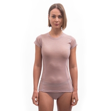 Dámské triko kr.rukáv SENSOR MERINO AIR dusty pink 