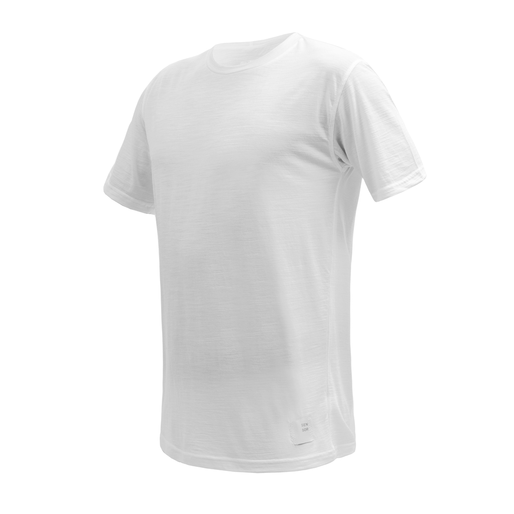 Pánské triko kr.rukáv SENSOR MERINO CORDURA bílá 