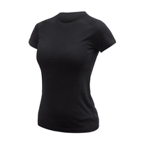 Dámské triko kr.rukáv SENSOR MERINO ACTIVE NO LOGO černá 