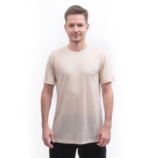 Pánské triko kr.rukáv SENSOR MERINO LITE mottled beige 