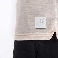 Pánské triko kr.rukáv SENSOR MERINO LITE mottled beige 