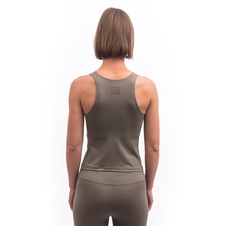 Dámský crop top SENSOR INFINITY ECO stone grey 