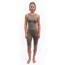 Dámský crop top SENSOR INFINITY ECO stone grey 