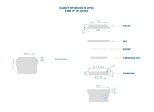 Horní část hlavového složení RITCHEY COMP Cartridge Upper Integrated IS 42/28.6 9mm stack