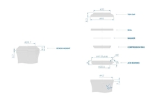 Horní část hlavového složení RITCHEY Classic Upper Semi-Integrated IS 42/28.6 9mm Stack