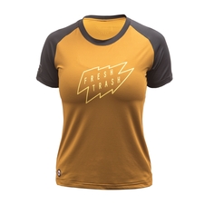 Triko Fresh Trash WOMEN'S HORIZON SHORT SLEEVE TEE GOLDEN/BLACK 