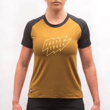 Triko Fresh Trash WOMEN'S HORIZON SHORT SLEEVE TEE GOLDEN/BLACK 