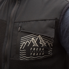 Vesta Fresh Trash MEN'S FLEECE VEST BLACK 