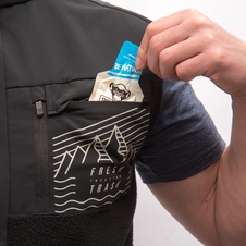 Vesta Fresh Trash MEN'S FLEECE VEST BLACK 