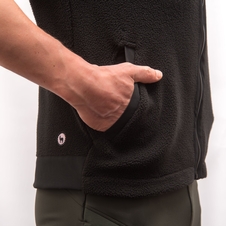 Vesta Fresh Trash MEN'S FLEECE VEST BLACK 